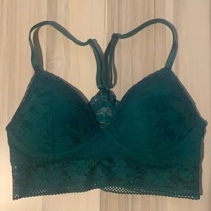 Teal Victoria secret lace bralette size xs